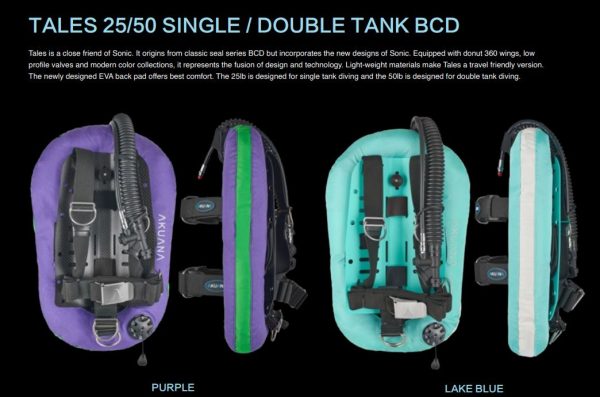 AKUANA Sonic 20/30lb single tank BCD set - Carbon Backplate - Image 12