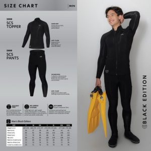 Gull Black Edition 3mm SCS Topper Men's