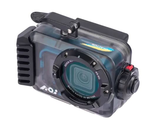 AOI Underwater Universal Housing for Action Cameras - Black Color - Image 13
