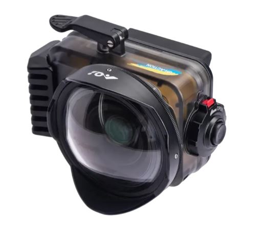 AOI Underwater Universal Housing for Action Cameras - Black Color - Image 14