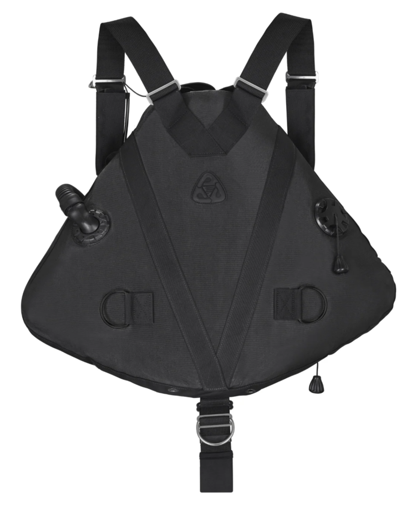 Akuana Black Manta sidemount BCD, high-lift system for multi-tank diving